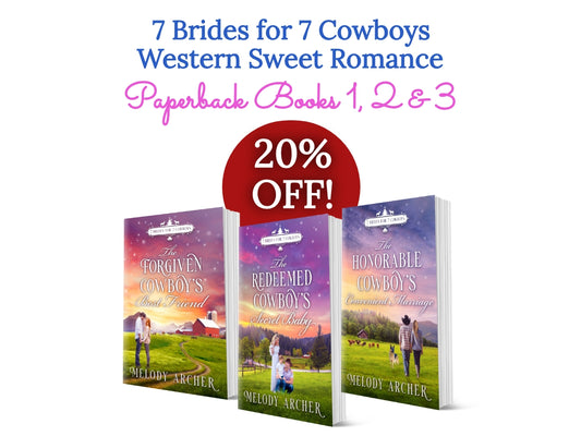 7 Brides for 7 Cowboys Paperback Bundle Books 1 - 3 Bundle [Paperback]