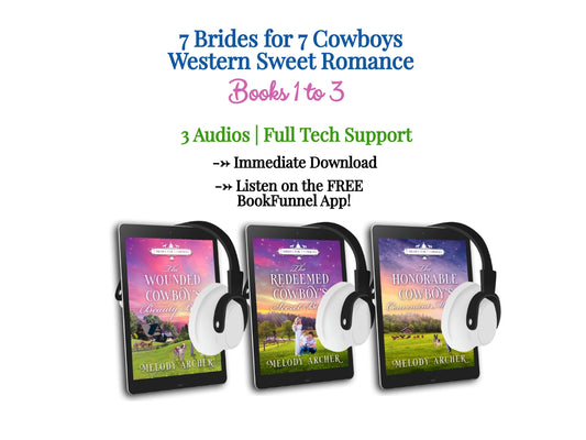 Pre-Order 7 Brides for 7 Cowboys Bundle AUDIOBOOKS 1 to 3