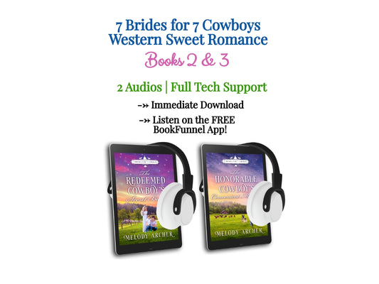 Pre-Order 7 Brides for 7 Cowboys Audiobooks Bundle - Books 2 & 3