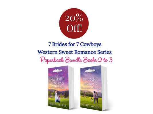 7 Brides for 7 Cowboys Paperback Bundle Books 2 to 3 [Paperback]